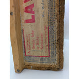 Vintage Lava Soap Wooden Crate With Dividers