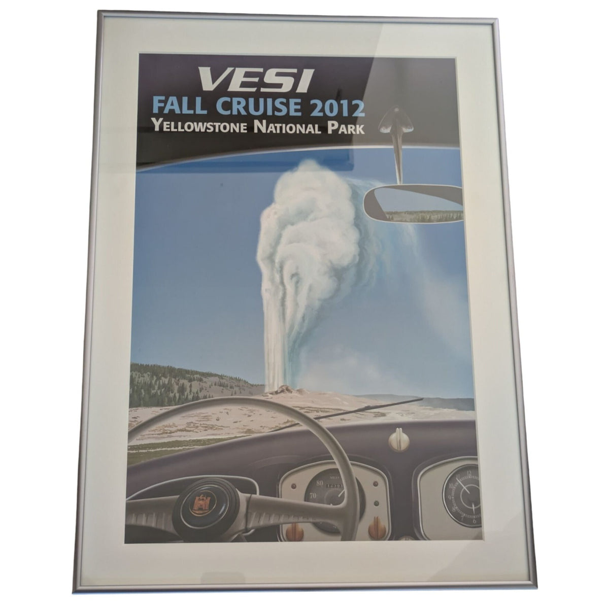 Framed 15x21 VESI 2012 Fall Cruise VW Yellowstone National Park