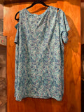 18/20 Woman Within Paisley Print Cold Shoulder Tunic - Size 18/20