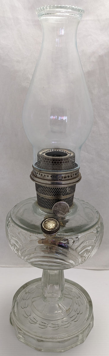 AS-IS Aladdin B-53 Clear Washington Drape Kerosene Oil Lamp