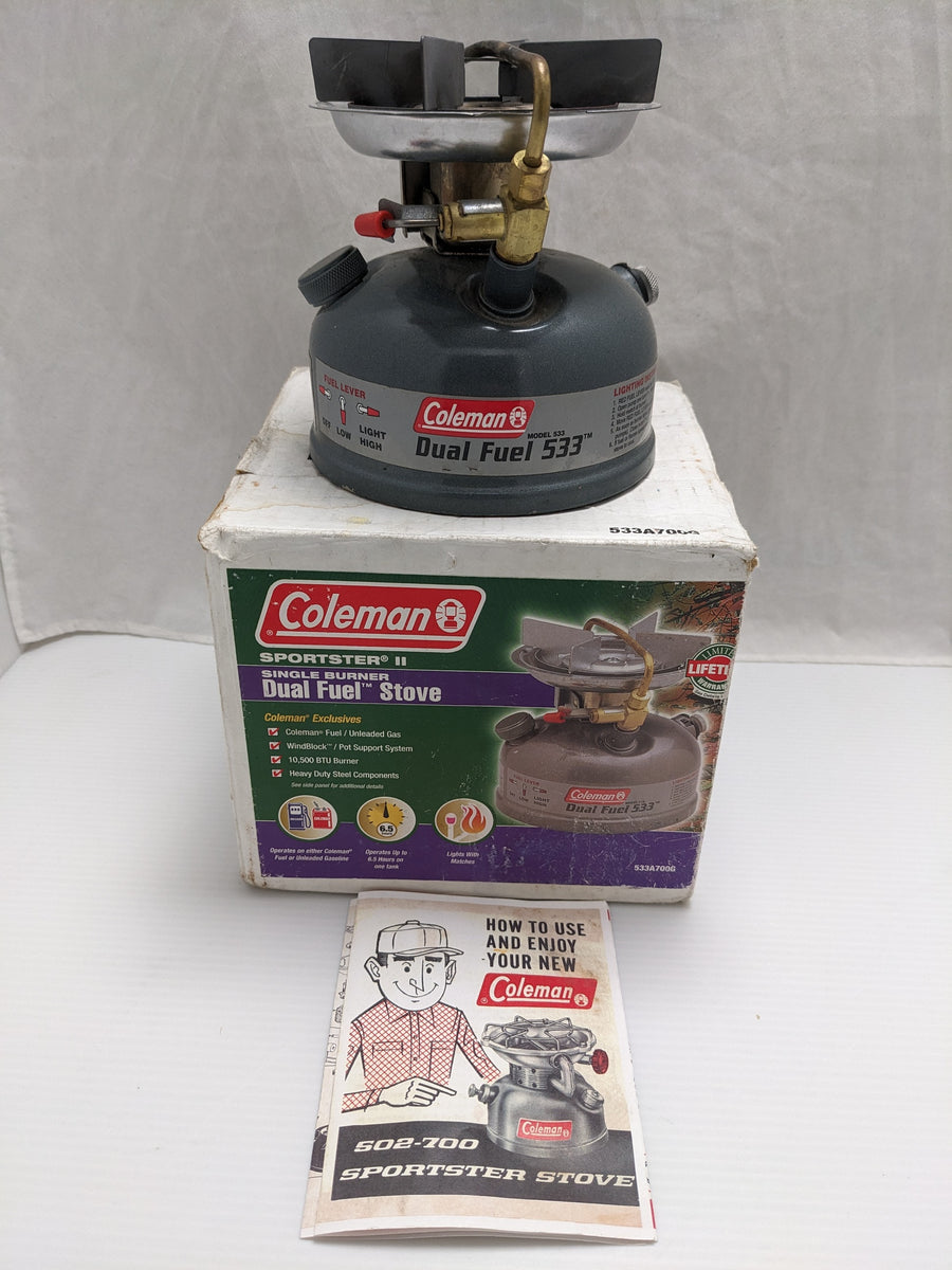 取引中　Coleman Dual Fuel533 COLEMAN Sportster II Model 533 Dual Fuel Single Burner Camping