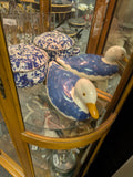 Tall Lighted Display Case Curio China Cabinet Hutch Showcase Curved Glass (Side Entry)