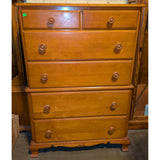 50Tx36Wx21D Kling Mayville NY Wood Dresser 6 Drawers Vintage Maple ?