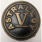 Astralloy V Dynabuckle Belt Buckle Provo Utah 195 Limited Vintage Heavy Metal Round