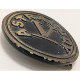 Astralloy V Dynabuckle Belt Buckle Provo Utah 195 Limited Vintage Heavy Metal Round