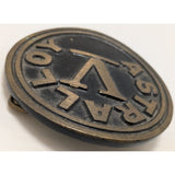 Astralloy V Dynabuckle Belt Buckle Provo Utah 195 Limited Vintage Heavy Metal Round