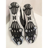 Size 11 Under Armour C1N Cam Newton Mens Mid Football Cleats Shoes Black White Synthetic Textile Upper