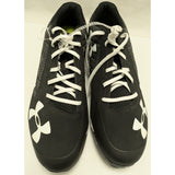 New 16 Charged Yard Low ST Baseball Cleats Shoes Under Armour UA Mens Black White Metal Spiked Synthetic