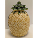 Pineapple Coin Bank Aloha Hawaii 50th State Ceramic Souvenir Vintage Savings