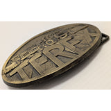 Terex Construction Machinery Belt Buckle Brass Finish Heavy Equipment Vintage Truck Dump Bulldozer