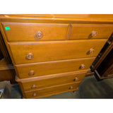 50Tx36Wx21D Kling Mayville NY Wood Dresser 6 Drawers Vintage Maple ?