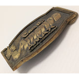 Can Do America Amax Coal Company BTS Solid Brass Belt Buckle USA Mining Vintage