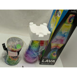 New 14.5 Schylling Tie Dye Classic White Lava Lamp Design Tricolor Globe