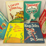 6 Rare Matte Finish 8X11 Dr Seuss Book Lot 20 Tigers Happy Birthday Lucky Thidwick Kings Stilts Bartholomew
