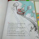 AS-IS 4 Large 8X11 Dr Seuss Book Lot Places You'll Go Horton Hatches the Egg Old Once Hears a Who