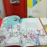 AS-IS 4 Large 8X11 Dr Seuss Book Lot Places You'll Go Horton Hatches the Egg Old Once Hears a Who