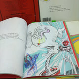 AS-IS 4 Large 8X11 Dr Seuss Book Lot Places You'll Go Horton Hatches the Egg Old Once Hears a Who