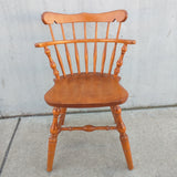 S. Bent Bros Maple Desk Chair Dinette Side Sidechair Windsor Low-back Wood Wooden Vintage