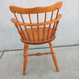 S. Bent Bros Maple Desk Chair Dinette Side Sidechair Windsor Low-back Wood Wooden Vintage