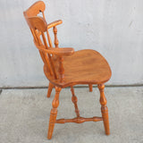 S. Bent Bros Maple Desk Chair Dinette Side Sidechair Windsor Low-back Wood Wooden Vintage