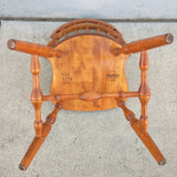 S. Bent Bros Maple Desk Chair Dinette Side Sidechair Windsor Low-back Wood Wooden Vintage