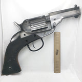 29" Display Revolver Pistol Giant Wall Decor Hanger Gun Wood Handle Metal