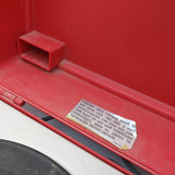 AS-IS Orange Red Portable GE Record Player LP Automatic Solid State Suitcase Vintage