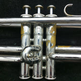 AS-IS YTR 135 Yamaha Trumpet 18964A Case NEMC 7C Mouthpiece Silver Tone Japan