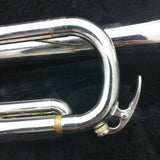 AS-IS YTR 135 Yamaha Trumpet 18964A Case NEMC 7C Mouthpiece Silver Tone Japan