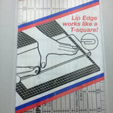 O’Lipfa Olfa Cutters & mats Lip Edge Ruler Model No. 11111 Quilting 24” x 5” Vtg