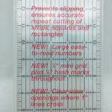 O’Lipfa Olfa Cutters & mats Lip Edge Ruler Model No. 11111 Quilting 24” x 5” Vtg