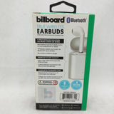 Billboard Bluetooth True Wireless Earbuds w/ Charging Case iPhone Android White