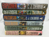 1st  Cherryh 6 Daw Set HC Book Foreigner Invader Inheritor Persecutor Defender Explorer