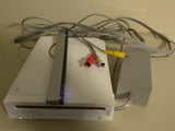 Nintendo Wii White Console RVL-001 W/Power supply, Cable, Sensor, No Controller