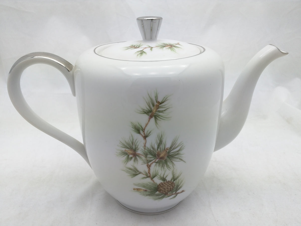 Fine Seyei China Teapot Cascade Pine 11028 Japan pinecone needles