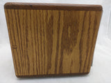 Postal Box Savings Bank Oak Wood Coin Money Combination Door Lock