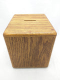 Postal Box Savings Bank Oak Wood Coin Money Combination Door Lock