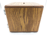 Postal Box Savings Bank Oak Wood Coin Money Combination Door Lock