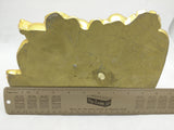 10x7 Golden Laughing Buddha Gold Smiling Statue Figure Resin Laying Down Resting