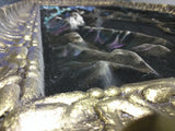 Velvet Painting Embossed Ocean Tree Rocks Moon