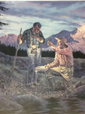 Prospector Panning Creek David Ewert Signed Numbered Print Mining