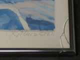 John Killmaster Print Signed River Rocks Landscape Boise Idaho