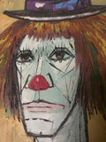 Chester Clown Oil Painting Original Clement Canvas Collier Art Corp. Framed