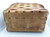 18x11.5x9 Wov-N-Wood Jerywil Picnic Wicker Basket Hinge Lid Vintage (No Tray)