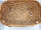 18x11.5x9 Wov-N-Wood Jerywil Picnic Wicker Basket Hinge Lid Vintage (No Tray)
