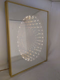 Turner Infinity 3D Lighted Mirror 20x16 Hollywood Regency Wall Vintage Nadler