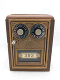Savings Bank US Eagle Postal Office PO Box Two Dial Door Vintage