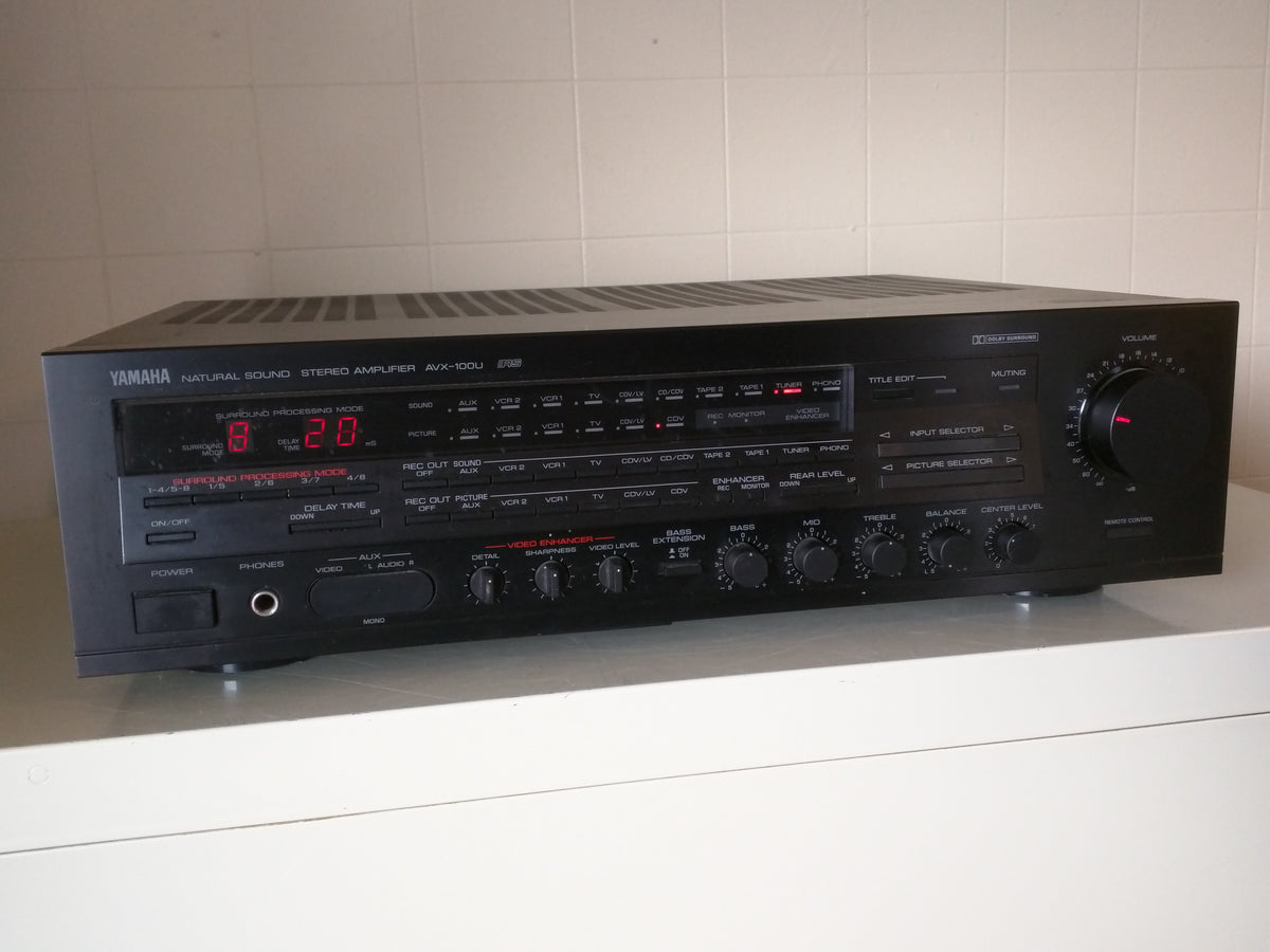 Yamaha AVX-100U Stereo Amplifier Working Natural Sound 350 Yamaha AVX-100U Stereo Amplifier Working Natural Sound 350