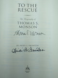 SIGNED To the Rescue: The Biography of Thomas S. Monson Hardcover LDS