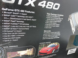 GTX480 GeForce Video Card HDMI DVI 1.5GB GDDR5 SLI PCI-E 2.0 EVGA